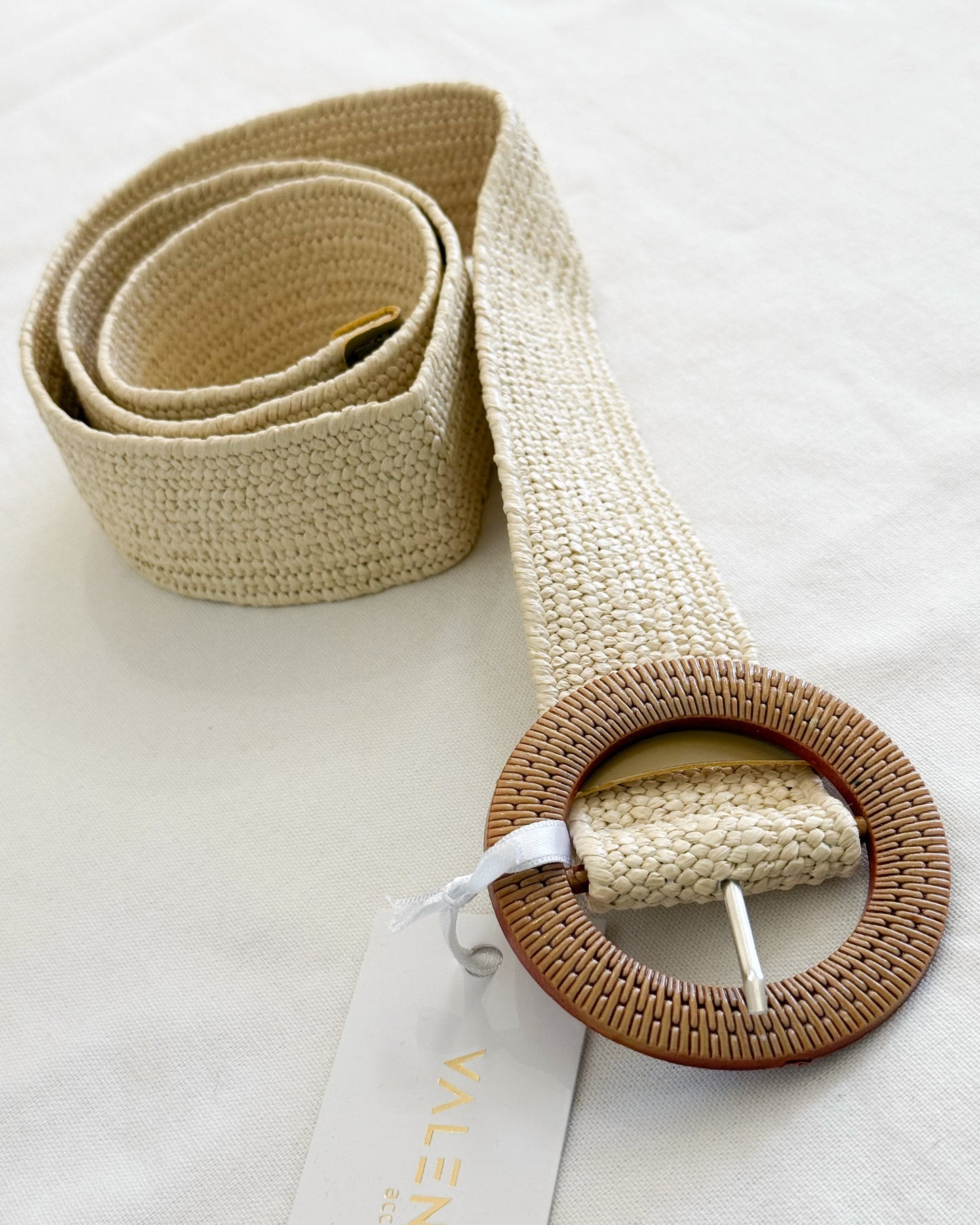 Cinturón Rafia Crudo CIN-32
