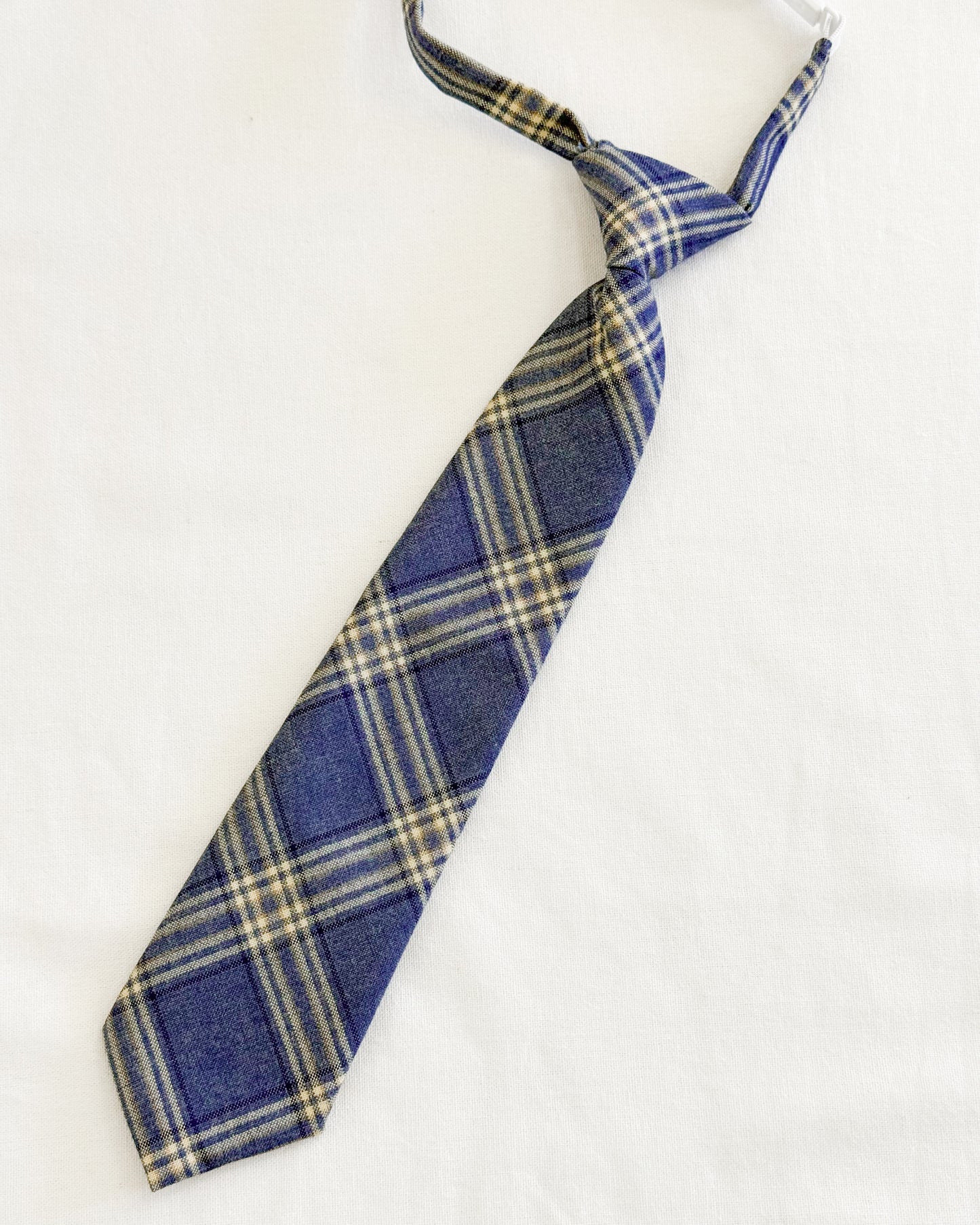 Corbata Infatil Cuadrillé Celeste CNI-01