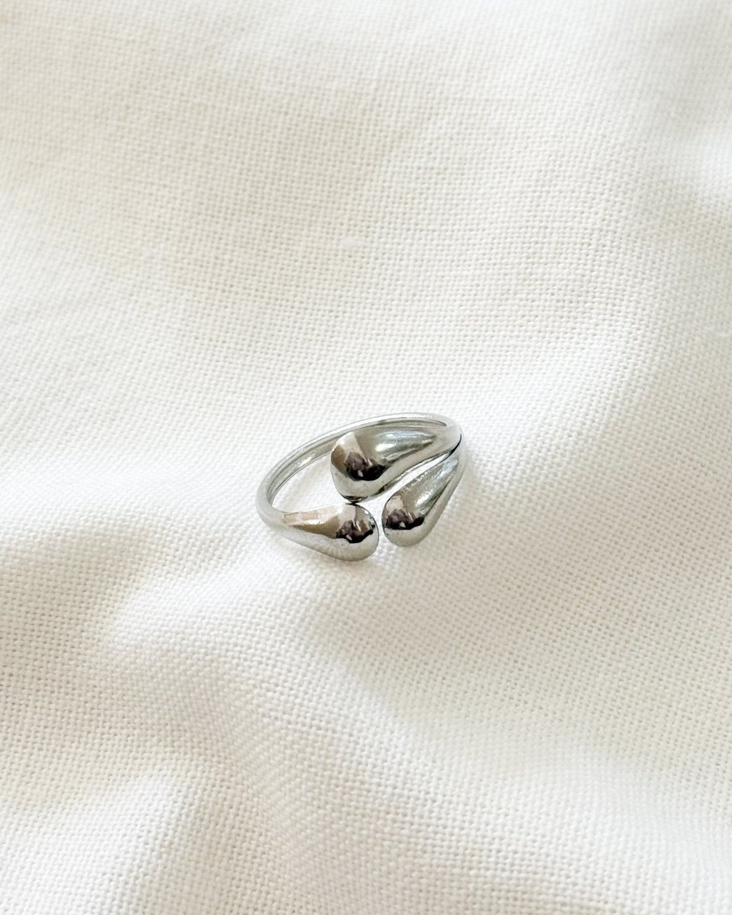 Anillo Acero Plateado AN-02