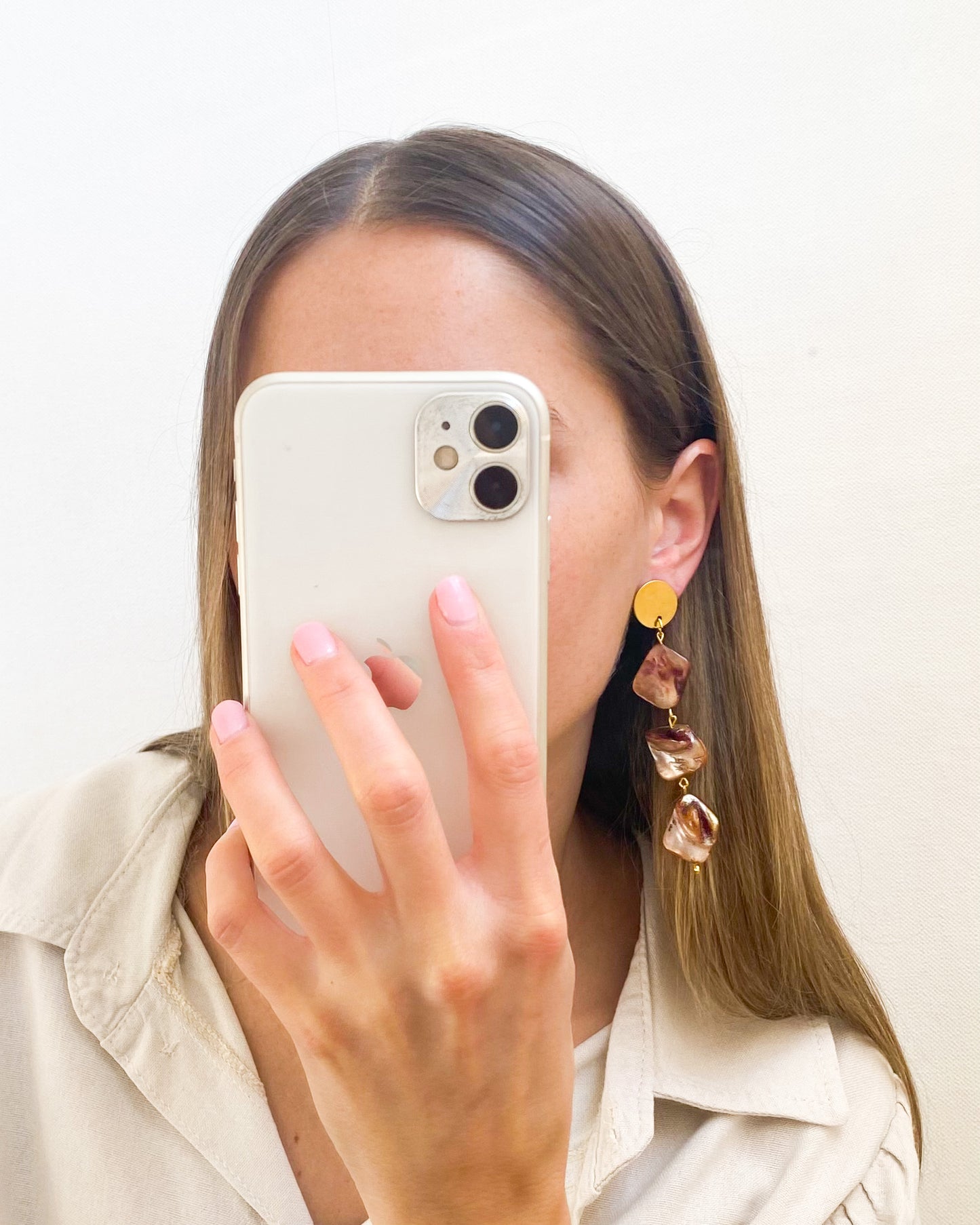 Caravanas Piedras Nacaradas F133