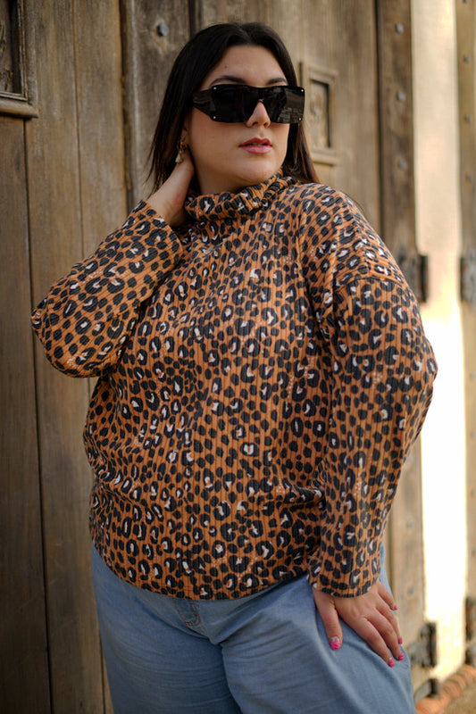 Polerón Estampado Leopardo