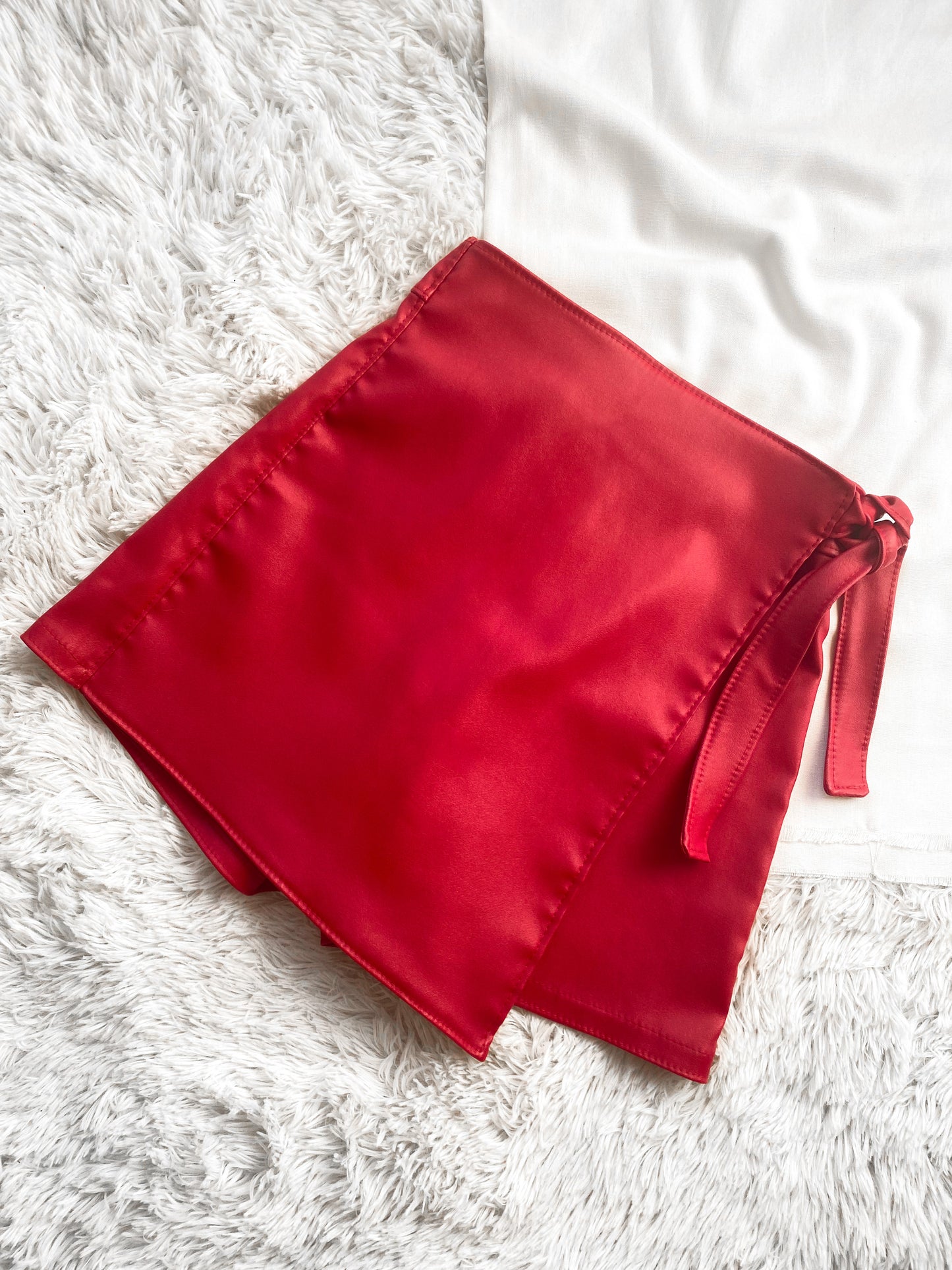 Short Pollera Rojo