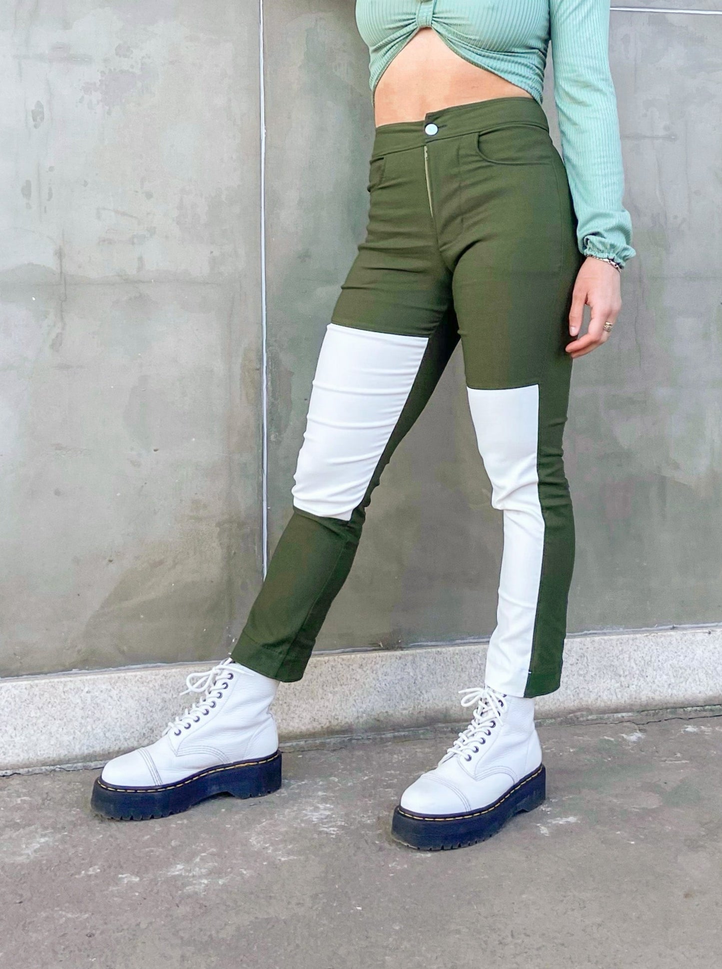 Pantalón Combinado Verde