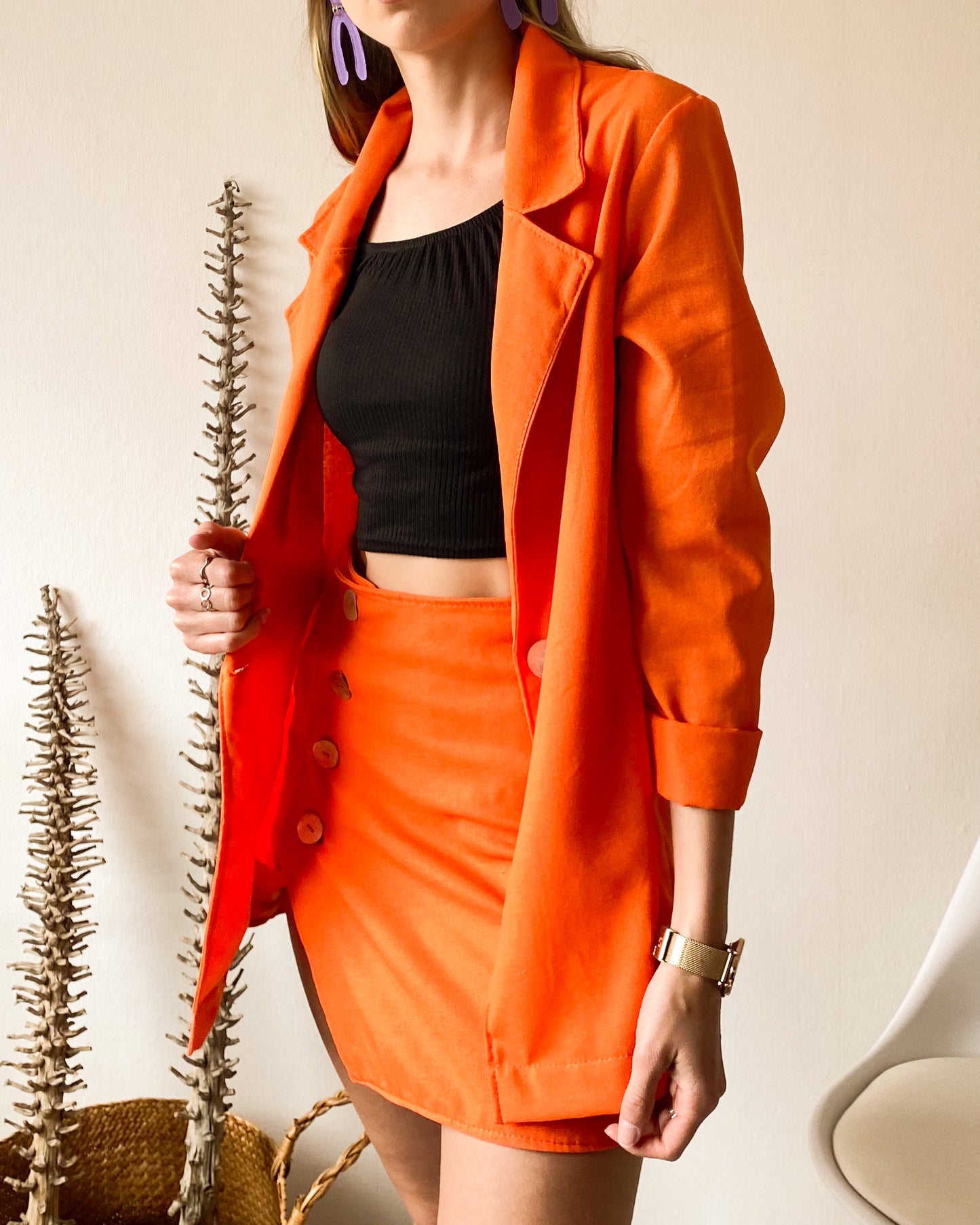 Blazer Florence Naranja